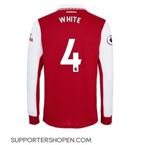 Arsenal Benjamin White #4 Hemma Matchtröja 2022-23 Långärmad